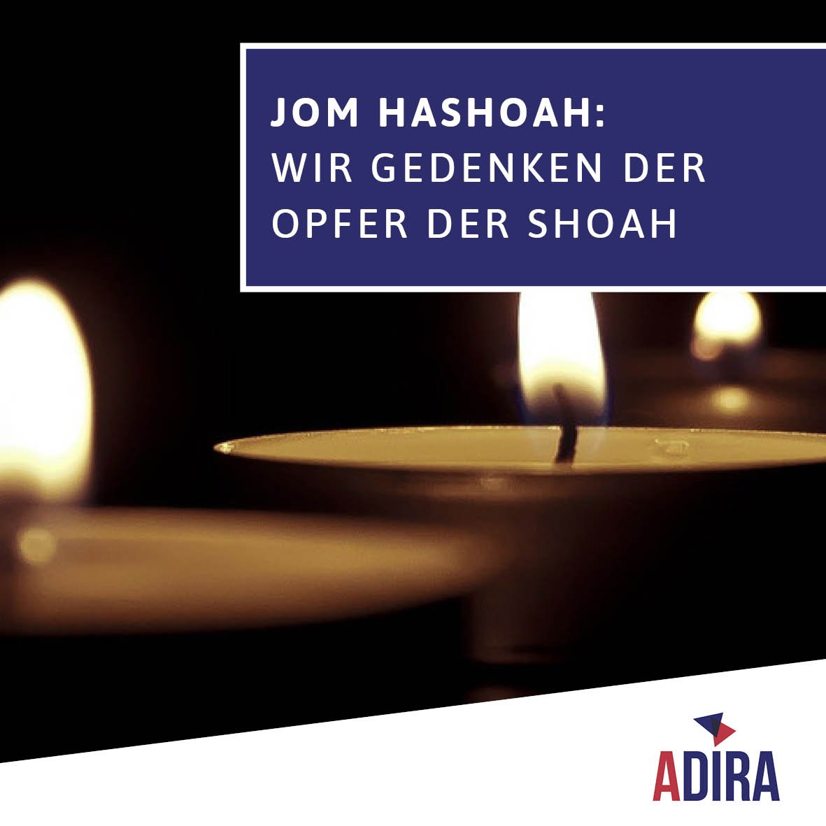 Heute ist Jom HaShoah, der israelische Gedenktag für die Opfer der Shoah und den jüdischen Widerstand. An diesem Tag erinnern wir an die 6 Millionen ermordeten Jüdinen und Juden sowie an die mutigen jüdischen Widerstandskämpfer*innen gegen den Nationalsozialismus. #WeRemember