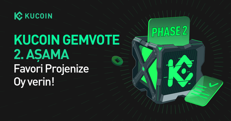 KuCoinTurkey's tweet photo. 🏁 #GemVote 2. Aşama başlıyor! 🚀

Favori projenizin #KuCoin'de listelenmesi için oy verin 💎

⏰13 Mayıs 2024, 13:00'te sona eriyor

Şimdi katılın! 👇