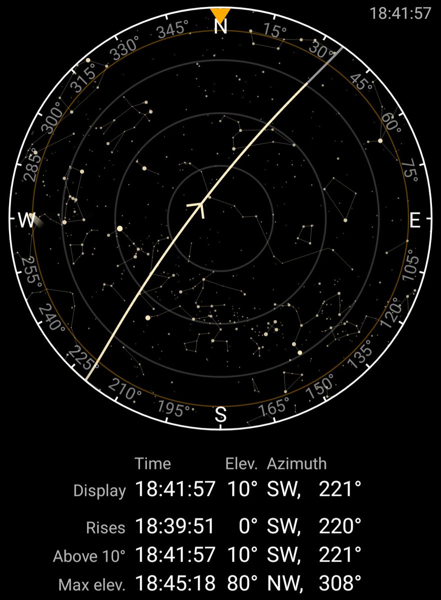 The International Space Station (ISS), will be visible over Zimbabwe this evening. It will rise from the SSW at around 20 to 7 and will set in the NNE.