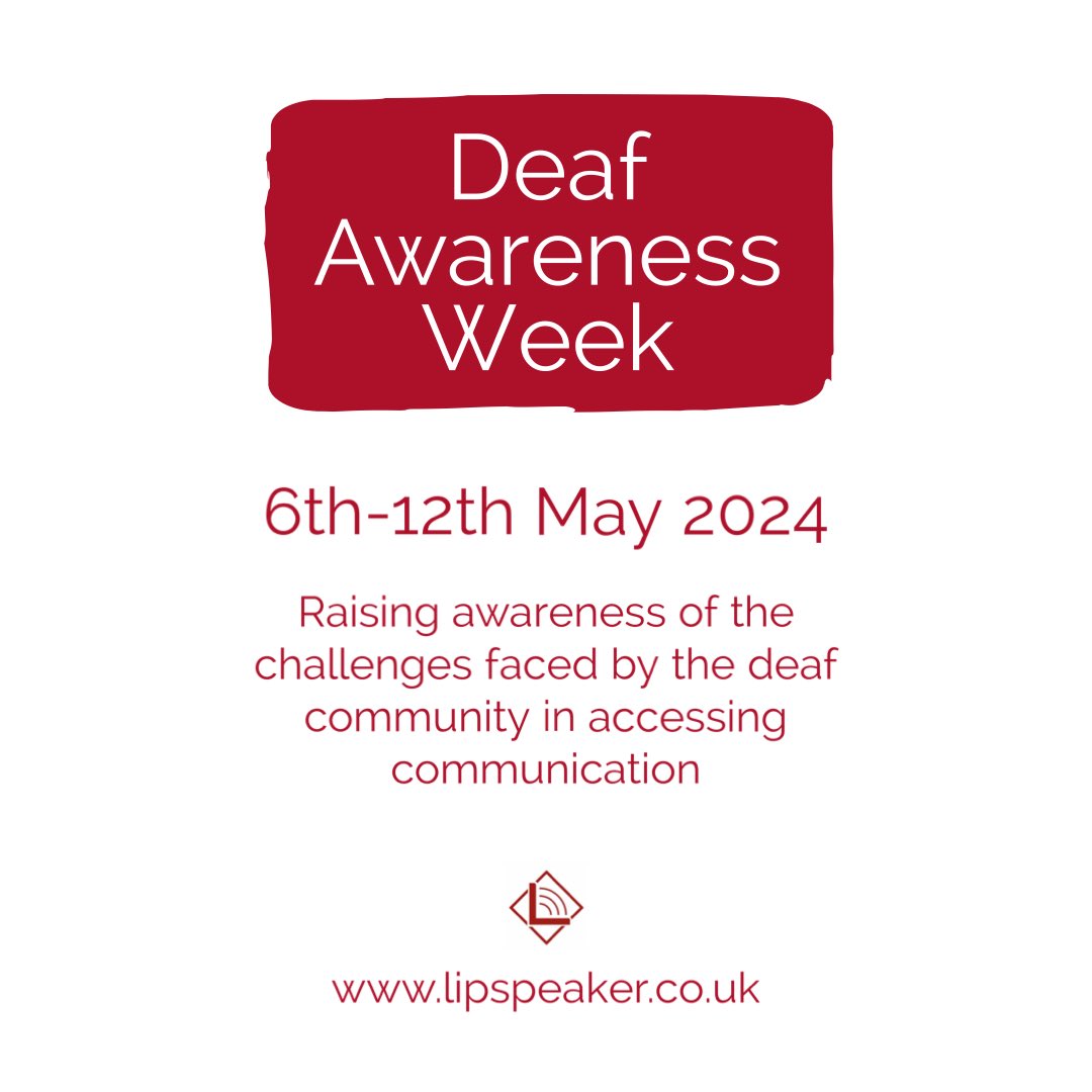 Happy #DeafAwarenessWeek 👏🏻
