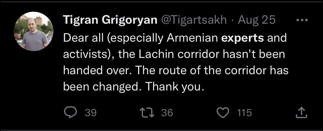 The “pro-Russia opposition” bit didn’t play quite as well as he hoped, so he toned it down a bit. If you want to read an article quoting none other than geopolitical genius @Tigartsakh you know where to go.