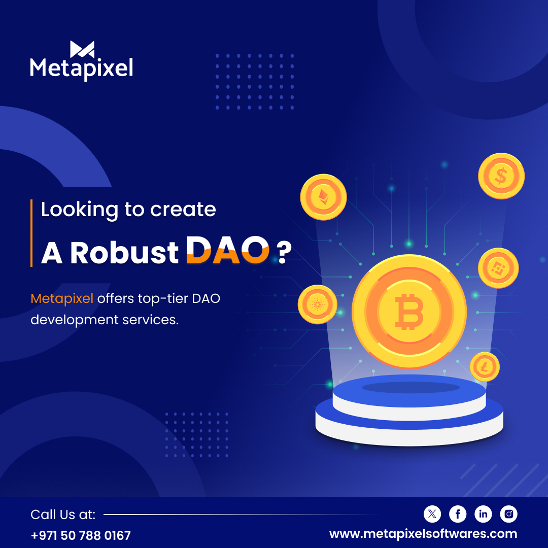 Meta_pixels's tweet image. Embark on the journey of building a resilient DAO community with #Metapixel unparalleled expertise in #DAOdevelopment.
#blockchaindevelopment #blockchainwalletdevelopment