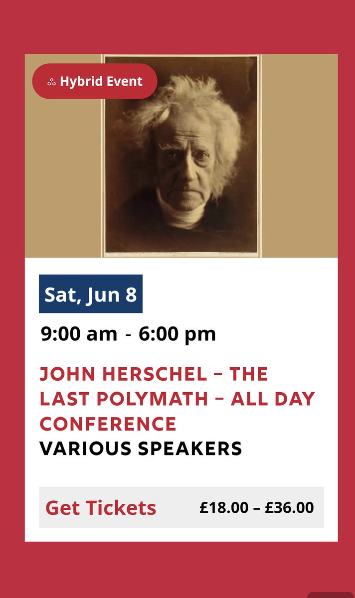 <a href="/c_herschelsoc/">Herschel Society</a> Save the date for our all day conference at the Bath Royal Literary &amp; Scientific Institute in Bath. Tickets available from brlsi.org/whatson/john-h…