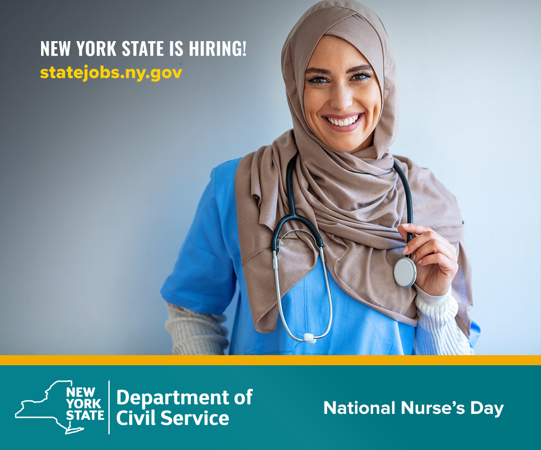 On #NationalNursesDay, the Department of Civil Service wants to recognize and appreciate the hardworking nurses across New York. Thank you for your dedication to the well-being of all New Yorkers.