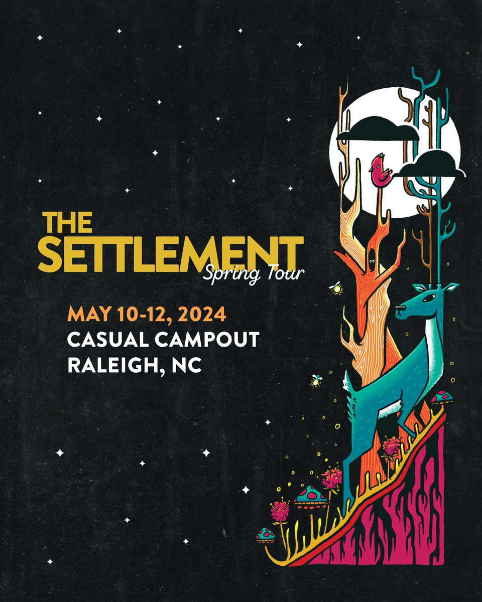 THIS WEEKEND! ⚡️ 

5/10-12 • Casual Campout 

(Raleigh, NC)

#thesettlement #springtour #casualcampout #nc

📸 Shannie Snaps, LLC