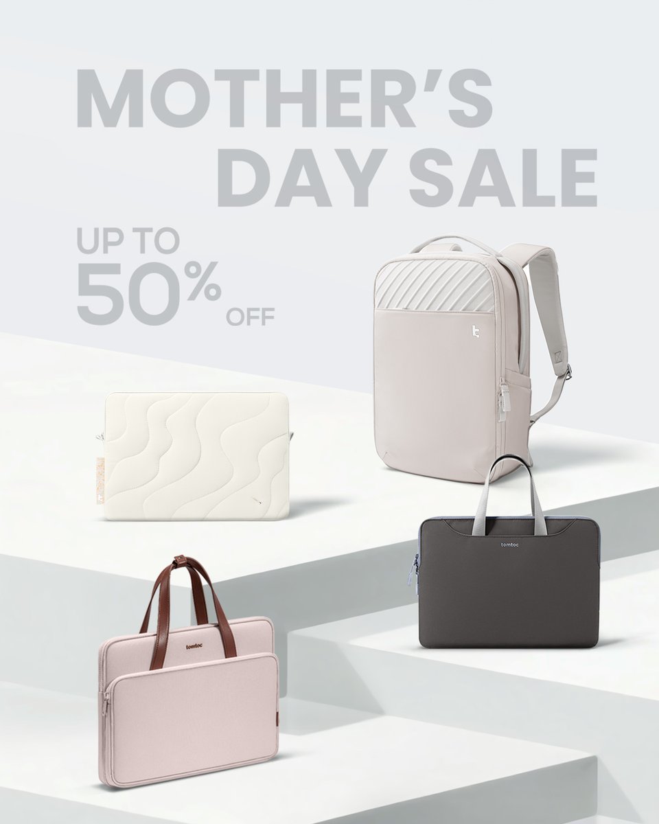 🤍#MothersDaySale #Giveaway
To the woman who shaped our world with tenderness and strength, Happy Mother's Day! 

🎁to mom. 
--- 
🛍Enjoy up to 50% off on tomtoc.com
🛒Get 20% off with code [motherday24] on Amazon
💕𝗙𝗼𝗹𝗹𝗼𝘄+𝗟𝗶𝗸𝗲+𝗥𝗧 for a chance to #win