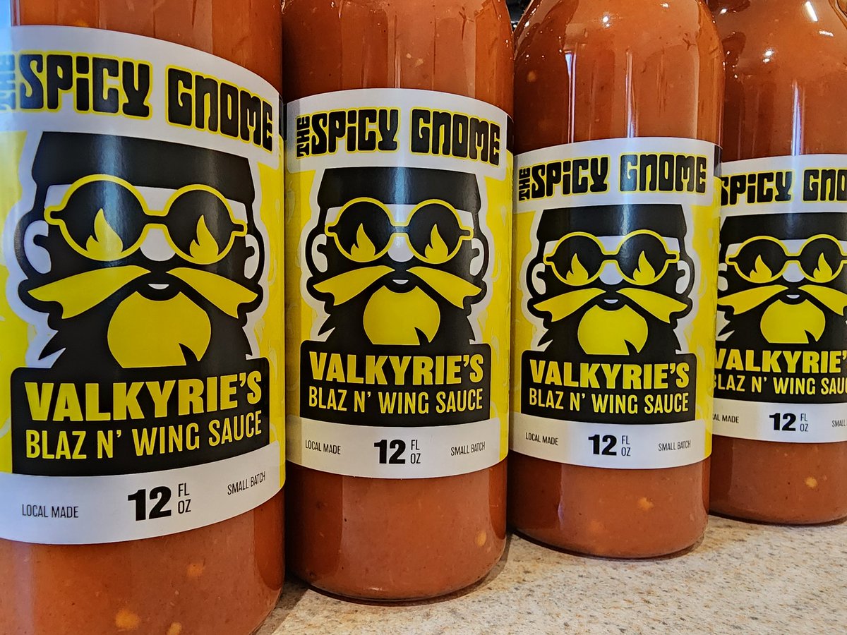 In-stock on our website! If you haven't tried VALKYRIE'S BLAZ N' WING SAUCE 🔥 you are truly missing out
