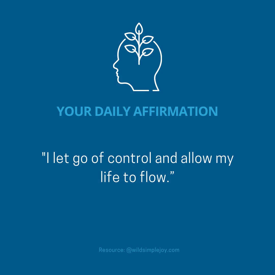 Repeat out loud or in your ahead! Repetition is important. 

#dailyaffirmation #affirmations #letgo #releasecontrol #release