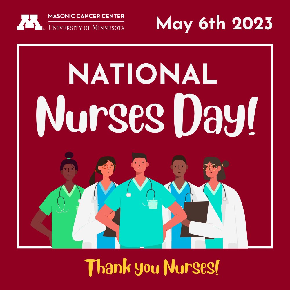 Today, May 6th is National Nurses Day! Thank you to all the nurses working hard to keep us healthy and safe.