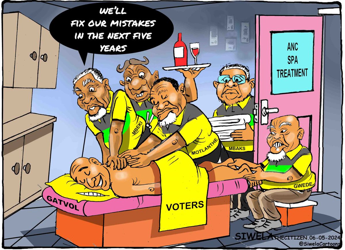 🗳️Do you believe the ANC will correct its mistakes if it is re-elected? Share your thoughts💬 👨‍🎨@SiwelaCartoons #TheCitizenNews #SAElections24 #SAPolitics #ANC