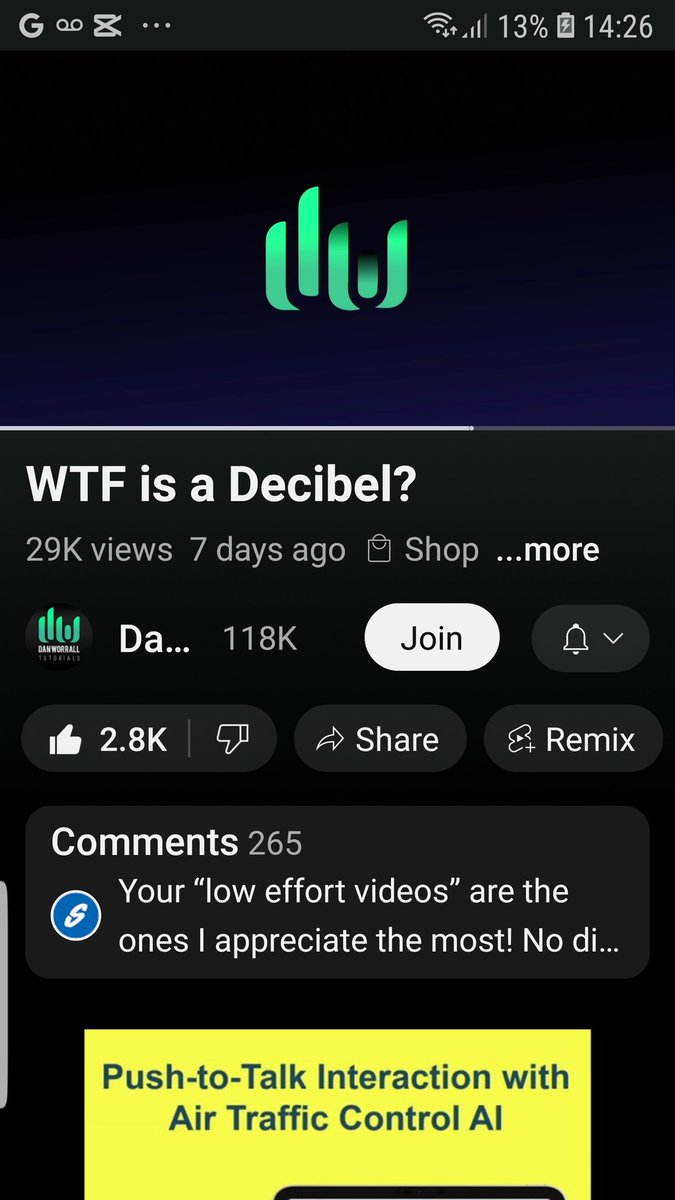 This explanation of decibels is like music to thine ears... no clue what it means but one day I'll really get it. Hope you watch it and are also frightened able db dfs Lufs #DanWoral #dbfs 😏🧐 youtu.be/lomuVw49GM0?si…