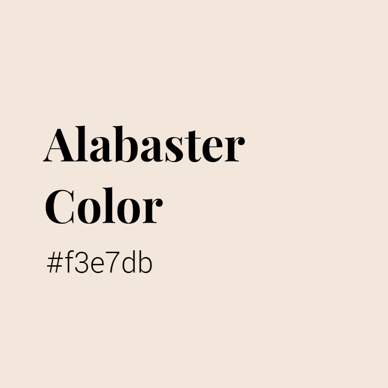 Alabaster color #f3e7db A Cool Color with Orange hue! 
 Tag your work with #crispedge 
 crispedge.com/color/f3e7db/ 
 #CoolColor #CoolOrangeColor #Orange #Orangecolor #Alabaster #Alabaster #color #colorful #colorlove #colorname #colorinspiration