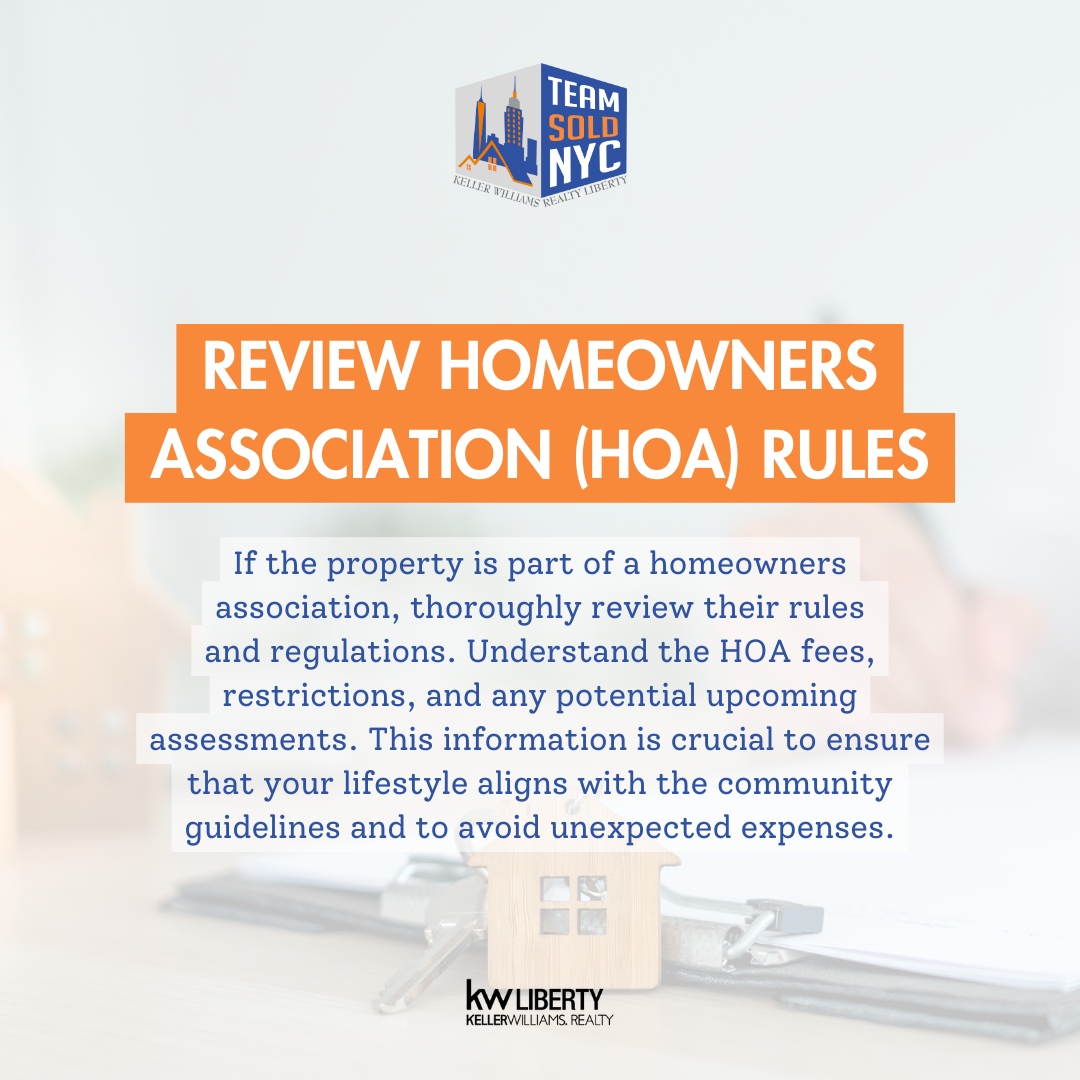 Don't let surprises sneak up on you – thoroughly examine HOA rules. 

From fees to restrictions, be in the know to safeguard your investment and ensure a seamless blend with your desired lifestyle.

#buyingahome #preapproval #realestateprotips #housingmarket #househunting #hou...