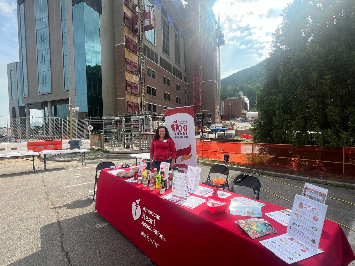 We're set up with our friends at @BranchBuilds for their 'Safety Day' today! It's so exciting to be at the future home of the @CarilionClinic's new Cardiovascular Institute! If you're in the area, stop by and see us!