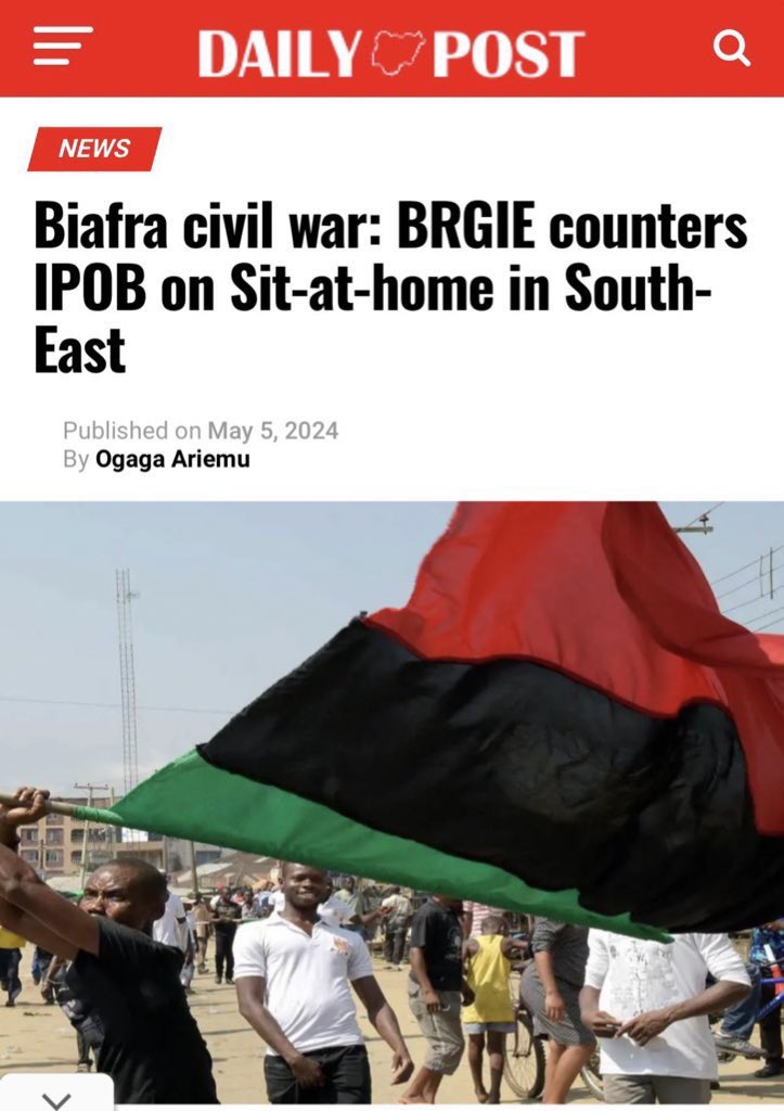 We will raise new groups to counter IPOB Agitation. ~ Dave Umahi, October 6, 2021. Autopilot’s BRGIE counters IPOB, May 5, 2024. Use your tongue to count your teeth.