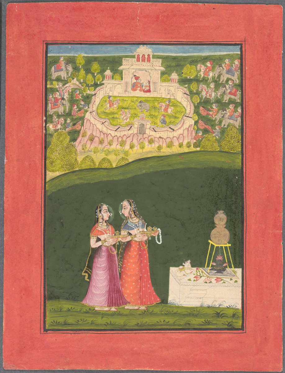 Women at a Śiva shrine
Udaipur, Rajasthan, c. 1781