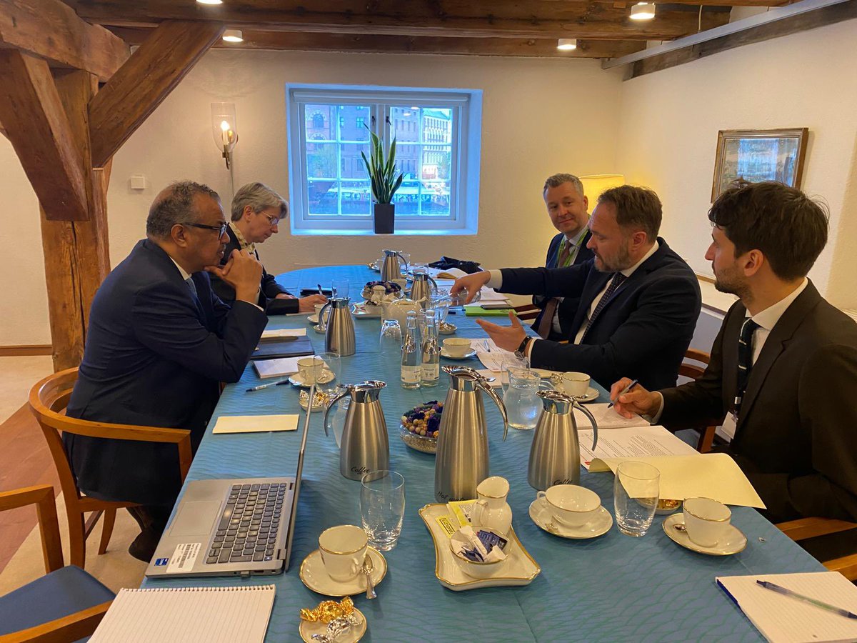 Tak skal du have, Minister @DanJoergensen, for a very constructive discussion on the ongoing #PandemicAccord negotiations, #ClimateAction for health, and the need to invest in adaptation of health systems and preparedness for vector-borne diseases driven by the #ClimateCrisis.
