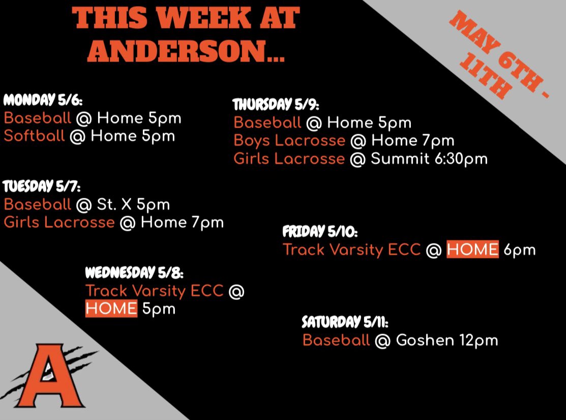 This Week At Anderson…

<a href="/AHSRaptorsAD/">AHS Athletics</a>