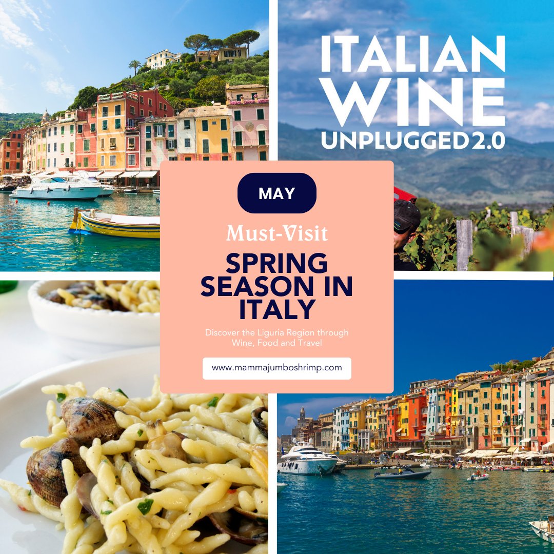 May blooms in the colorful gardens of #Liguria. Embrace the Riviera, picturesque villages, and a vibrant sea 🌊🍷 and savor Liguria's #Vermentino and #Pigato, featured in our wine books, elevating your seaside sipping experience 🌅