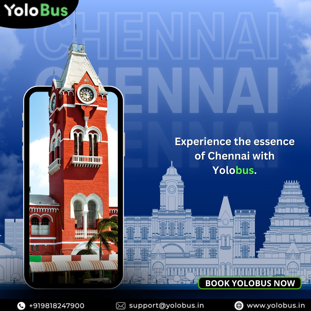 Embark on an unforgettable journey to Chennai with YOLOBUS! 🚌✨ Experience comfort, convenience, and safety like never before. Book your ticket now and let the adventure begin!
.
#YoloBusIndia #chennai #chennaidiaries #chennaitravel #bustravel #bus #travellovers #travelindia