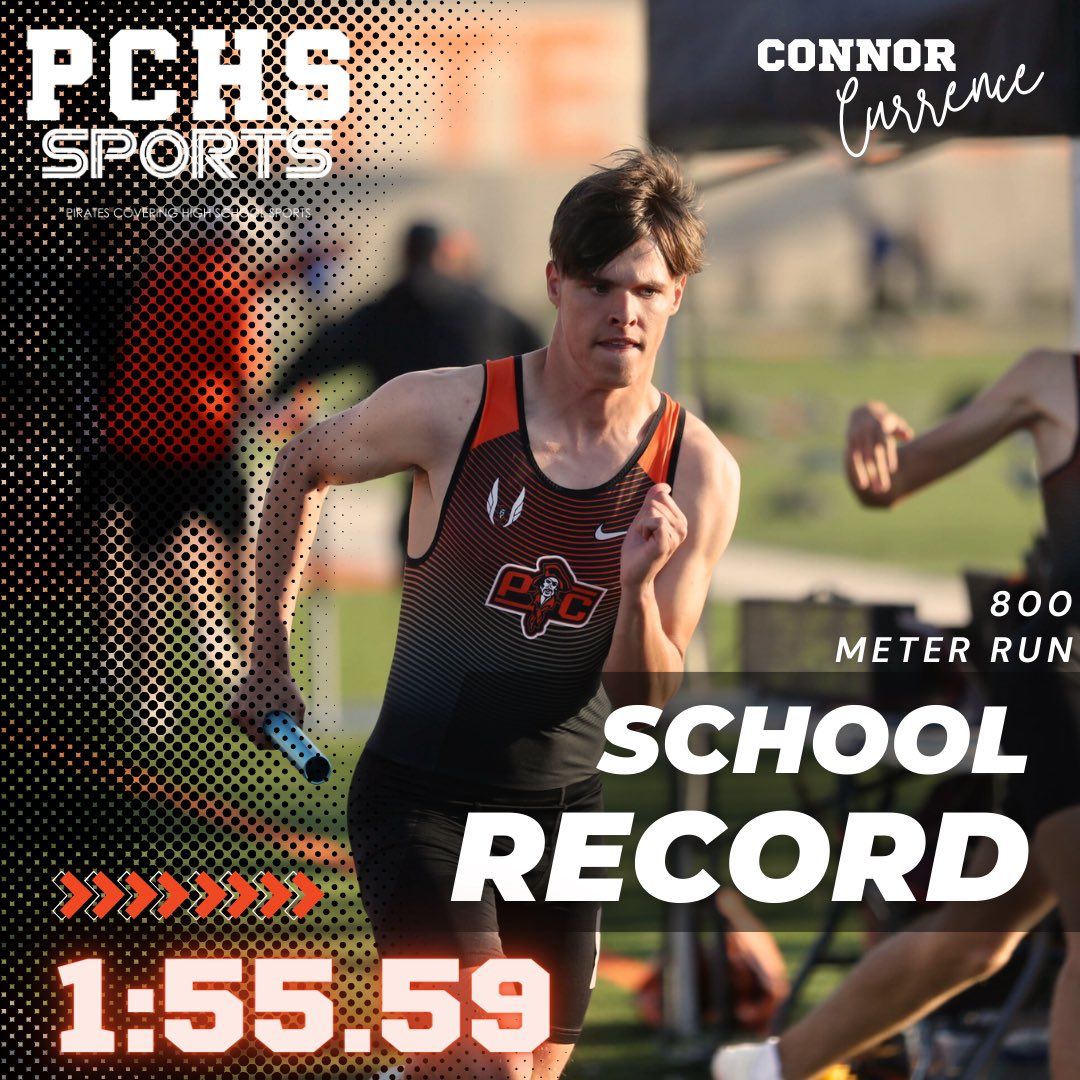 🚨SCHOOL RECORD ALERT!!🚨             Connor Currence broke the Platte County High School boys record in the 800 meter run with a time of 1:55.59. Congrats Connor!                             #pcr3proud            📸 <a href="/PCBearcat/">Ross Martin</a>