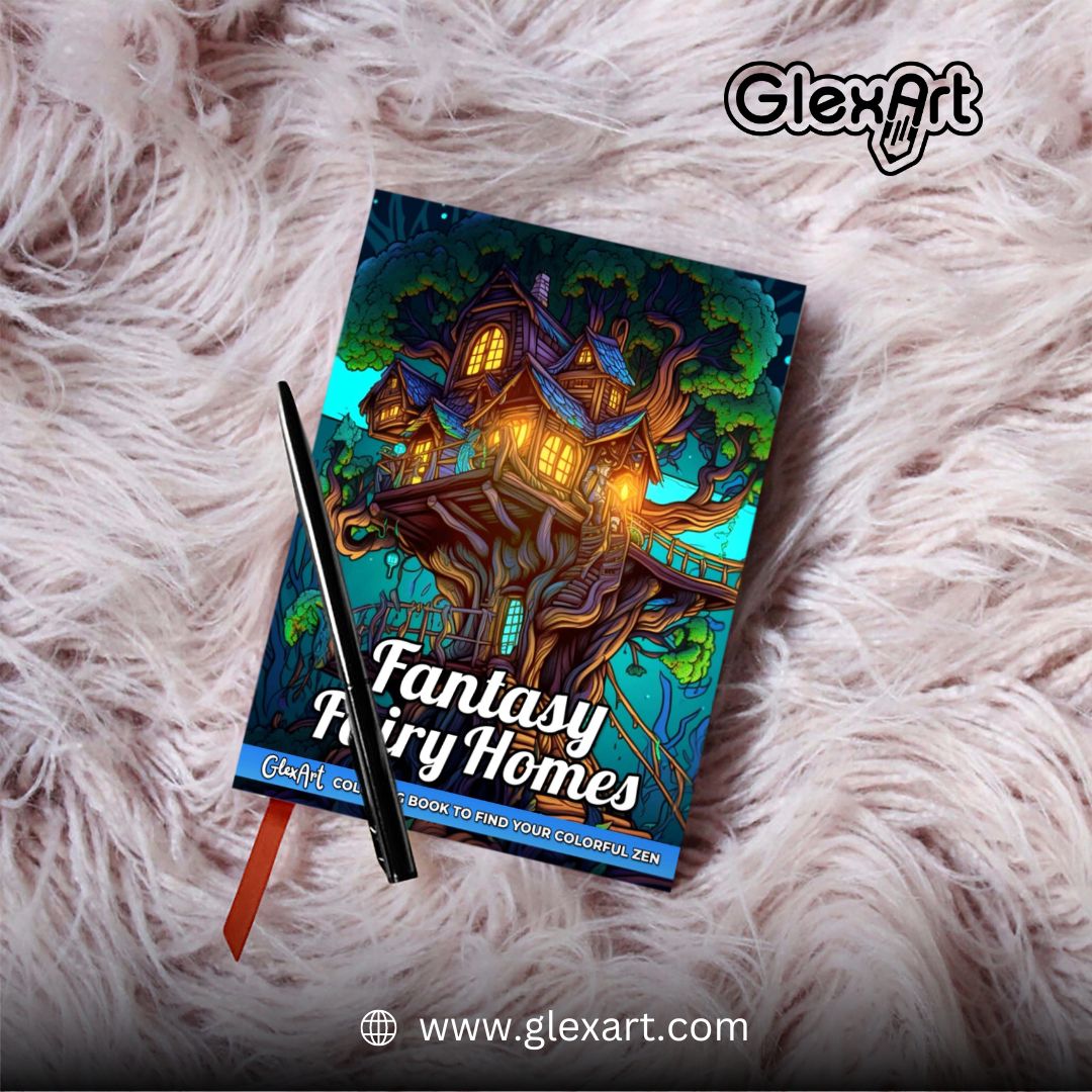 GlexArt's tweet image. Fantasy Fairy Homes is a magical journey through a world of charming, whimsical houses that are sure to spark your imagination.

#fantasyfairyhomes #coloringbookmagic #whimsicalhouses #imaginativejourney #enchantingillustrations #coloringadventure #magicalworld #creativeescape