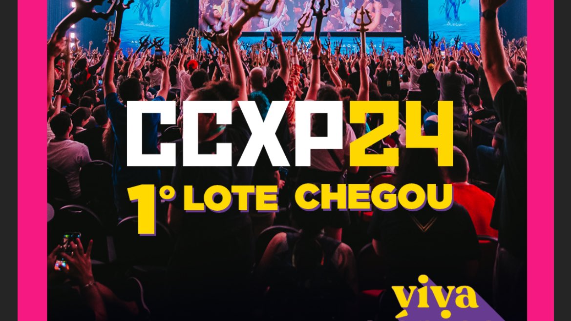 Hoje vira o 1° lote da @CCXPoficial 🗣️🗣️

Lembrando que, em anos anteriores, tivemos como convidados atores de adaptações de livros pela @NetflixBrasil, @PrimeVideoBR e @HBO_Brasil!

✨ adquira em mundo-ticket.com/pt/evento/ccxp…

O evento ocorrerá de 05/12/2024 a 08/12/2024.