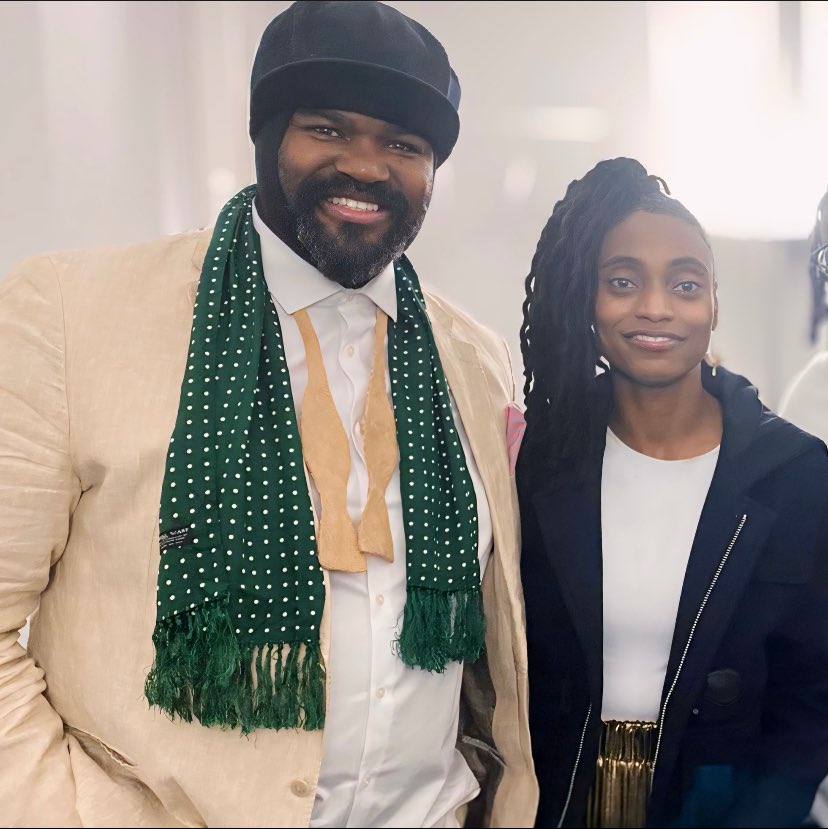 So Boss Man Gregory Porter surprised me and came to check out my set at Cheltenham Jazz Festival 🧡🧡