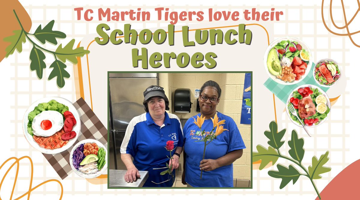 Thank you Mrs. Sprouse & Crew for keeping us fueled for LEARNING! #SchoolLunchHeroes #creatingheroes @madameprincipal