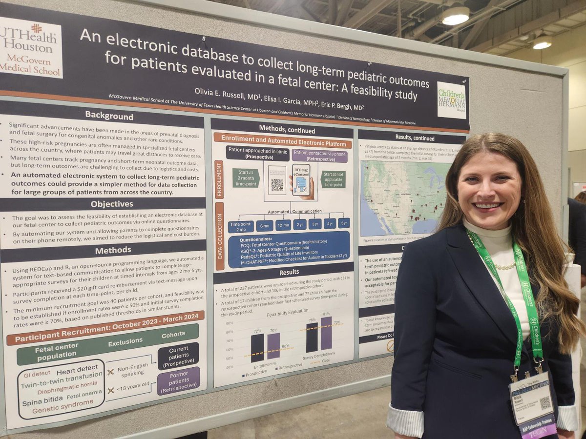 Congratulations Dr. Olivia Russell, NICU Fellow, on her poster presentation at #PASMeeting! #PAS2024
