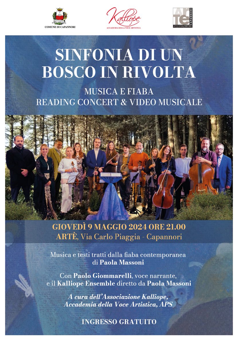 Giovedì 9 maggio nuova presentazione del romanzo Sinfonia di un bosco in rivolta di Paola Massoni.