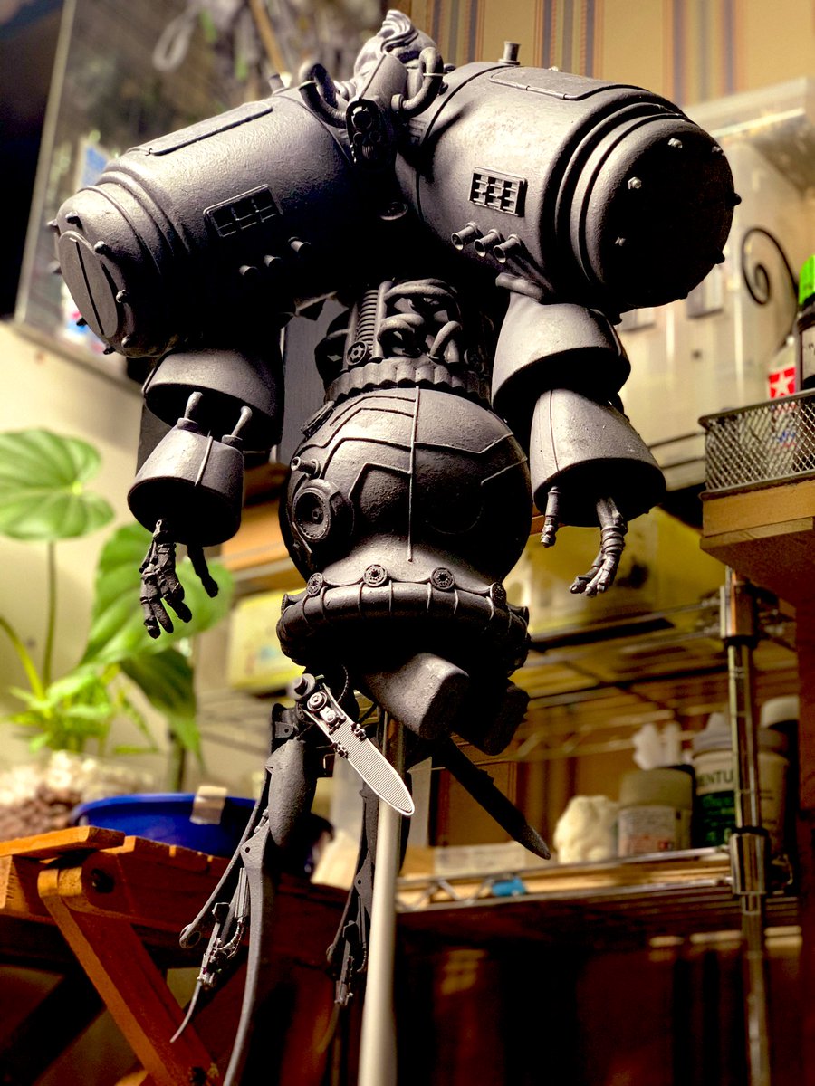 hamama_kaworuru's tweet image. GWのお休みも今日で終わりということで
今日は一気に進めよう

と思ってたけど気分が乗らず…orz

でもだいたいフォルム出たから良しとす

＃左手

#mixingbuild
#scratchbuild