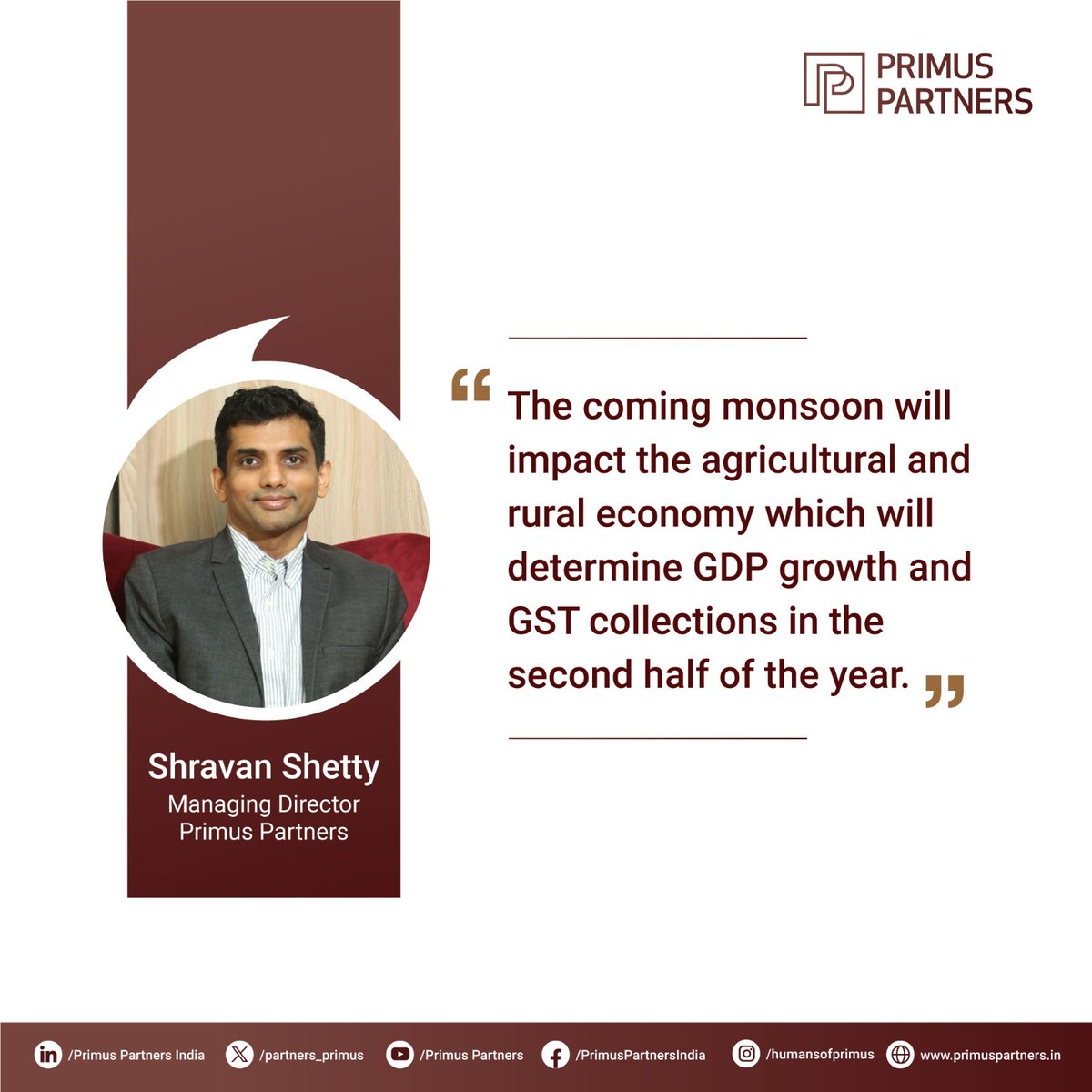 In a feature by Vasudha Mukherjee in @bsindia, our MD, Shravan Shetty, highlighted that while April witnesses the highest GST collection of the year, the coming months are expected to hover around the 1.7-2 trillion mark.

Read more:
business-standard.com/economy/news/g…

#GST #GSTCollection