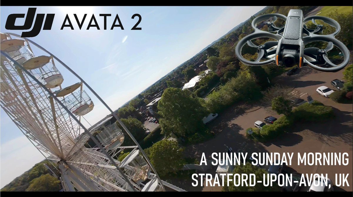Sunny Sunday morning fun with the #DJIAvata2 in #StratfordUponAvon 🌞🎥

Youtube: youtu.be/oUSvHK2akLo?fe…

#fpv #dji #drone #warwickshire #shakespeare
