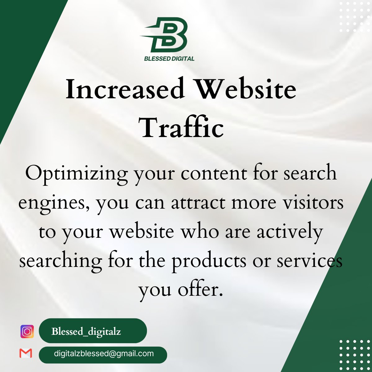 Are you looking to improve your website's search engine ranking and drive more organic traffic? SEO (Search Engine Optimization) is the key to achieving these goals. 
#SEOcontent #SearchEngineOptimization #DigitalMarketing #ContentMarketing #OnlineVisibility #accessbank