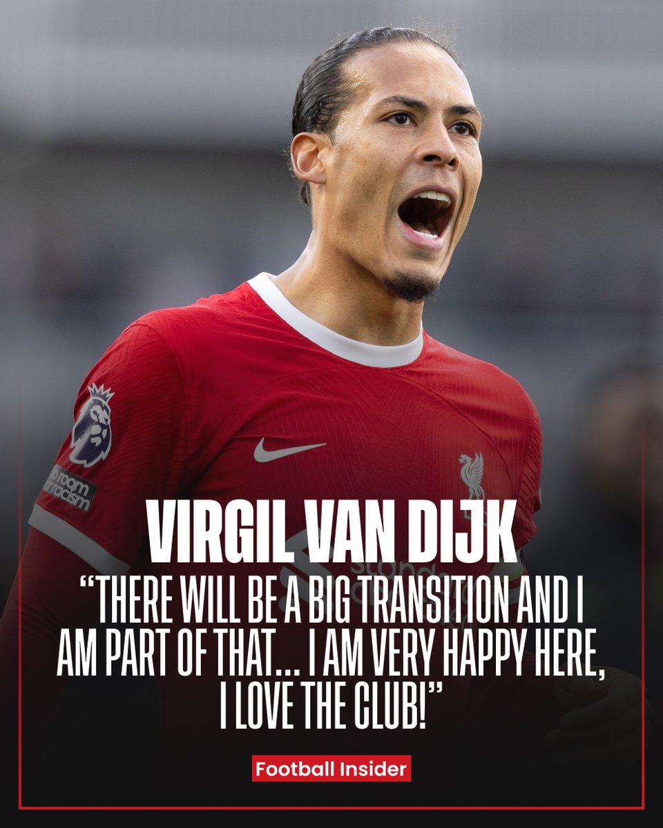 🗣️ Virgil van Dijk is Liverpool through and through! 🔴