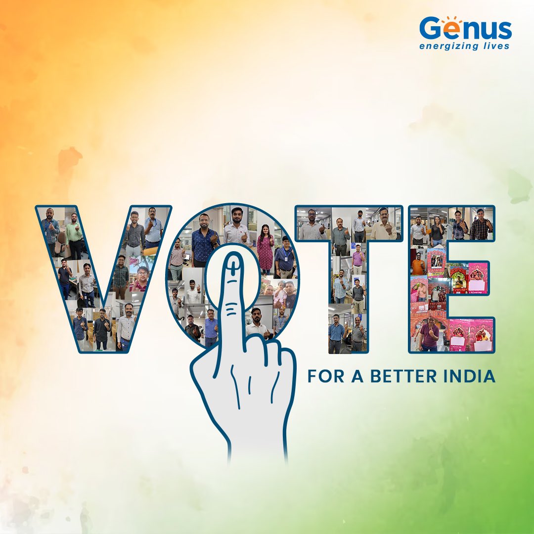 Many of you have already fulfilled your civic duty by casting your votes in the ongoing Lok Sabha Election 2024. But for those whose turn to vote is coming up, don’t miss out the chance to vote. Phase 3 of the election process starts tomorrow. 

Here at Genus, we've been strongly…