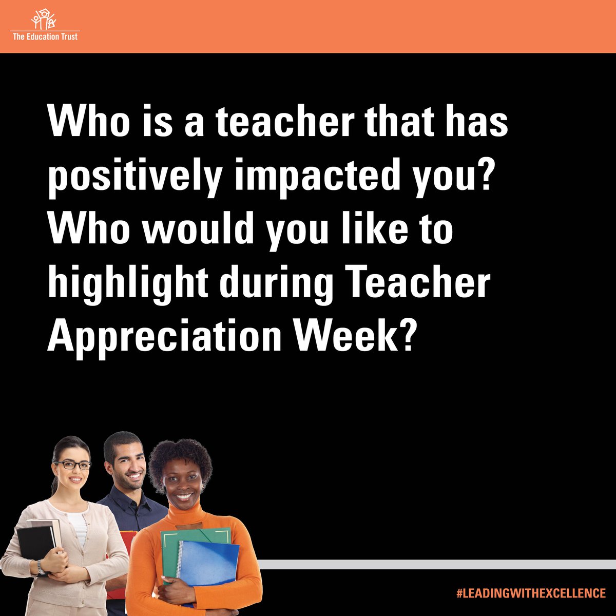 It's #TeacherAppreciationWeek! Do you know an educator who is #LeadingwithExcellence? Spotlight them this Teacher Appreciation Week by thanking them in the comments below or by sharing a story: loom.ly/1AQF084 #ThankATeacher