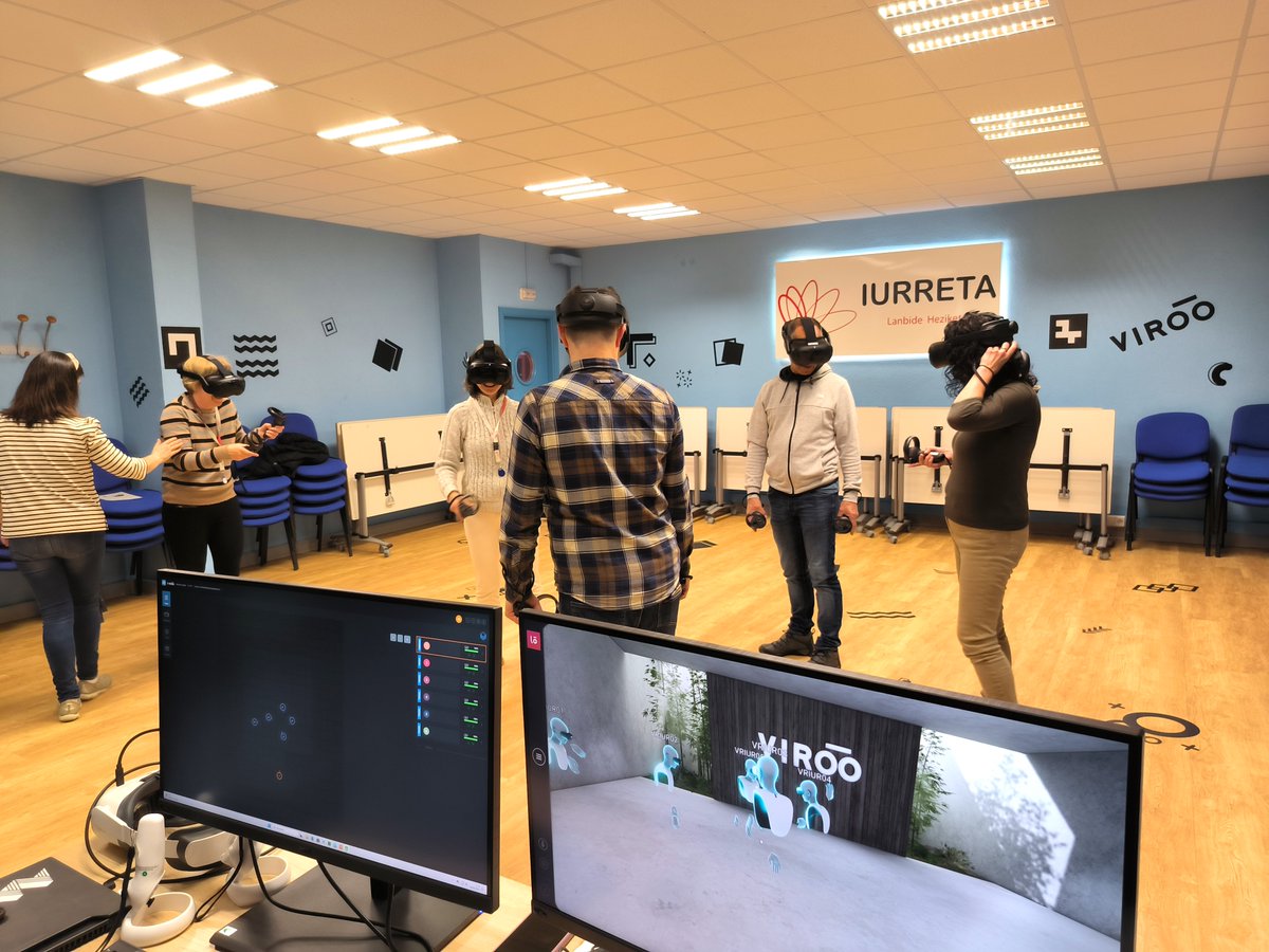 Yesterday, it was the turn of @iurretalhii! Continuing our mission, we're installing #immersive VIROO rooms and providing VIROO training to vocational training centers in the #BasqueCountry, #Spain. Empowering education with immersive #technology! 🚀 #VIROO #Education #VR #XR