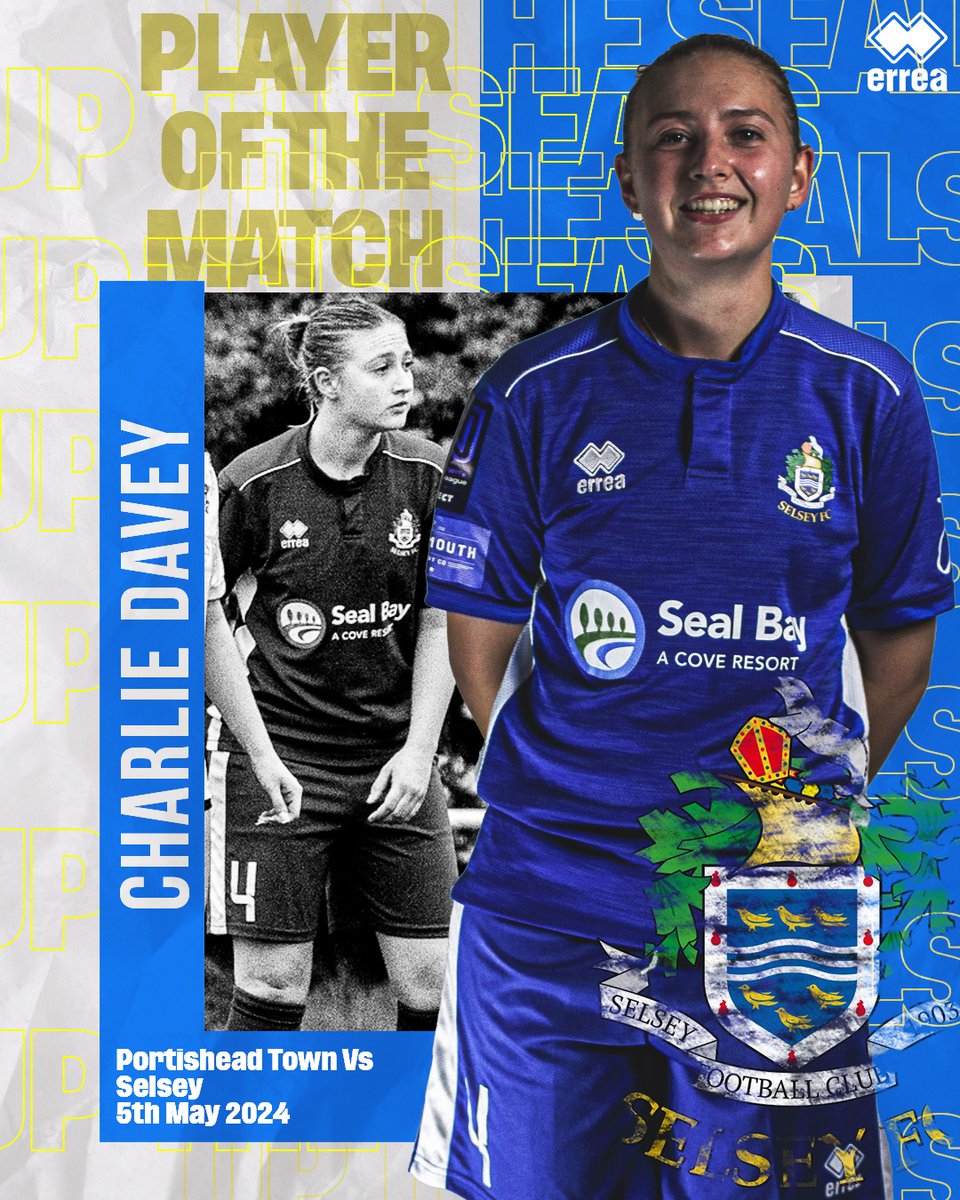 Coaches' Player of the Match Another split decision between the coaches yesterday so two POtM awarded to @katedelillis and Charlie Davey. 📸 & 🖼 @McGuffin_Media #UpTheSeals🦭 #UTS🦭 #Selsey #womensfootball