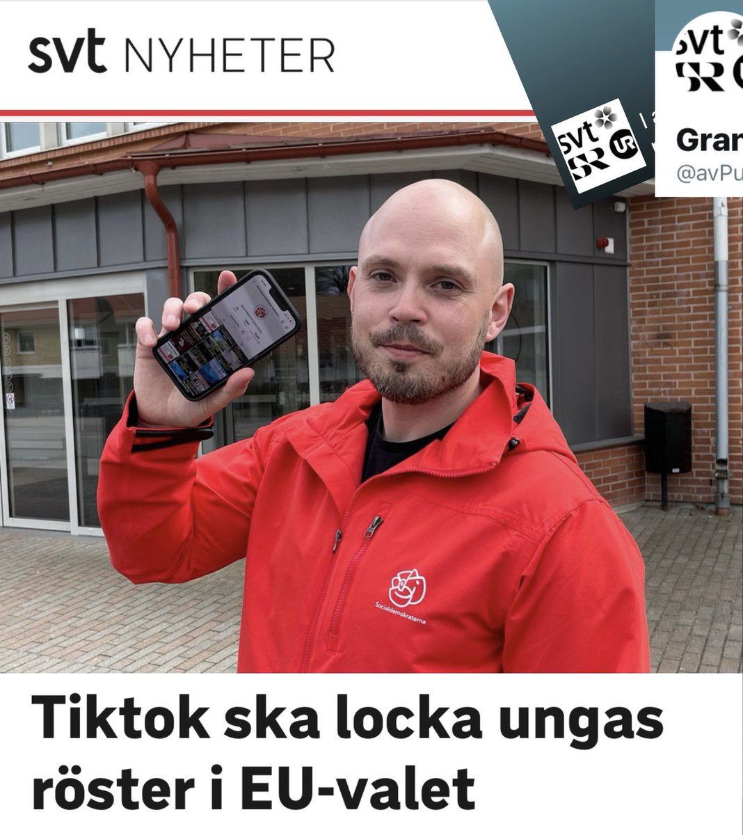 Opartiska @SVT hjälper Socialdemokraterna marknadsföra sitt Tiktok-konto

Ja, @SVT är såklart opartiska. Så nu följer vi med spänning vilka andra politiska partiers sociala medier-konton ”public service” kommer göra reklam för nästa gång.

Kommer det att vara Moderaterna eller…