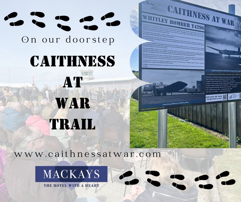We are delighted to share the newest self-guided walking trail in Wick, showcasing the incredible local war history we have on our doorstep! Ellie and Murray were honoured to attend the launch of the Caithness at War trails launch a few weeks ago...