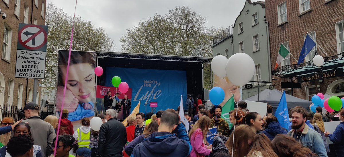 #MarchForLife2024 urges to #VoteForLife 

Arrived outside #LeinsterHouse where the #ProLife message needs to be heard. 

Up from #Galway !!!!