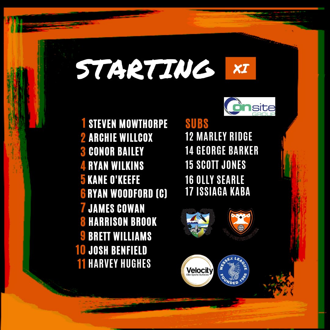 TEAM NEWS 📲

Here is how we lineup this afternoon for the Velocity Wessex League Cup Final. 

#uptheportchy🍊