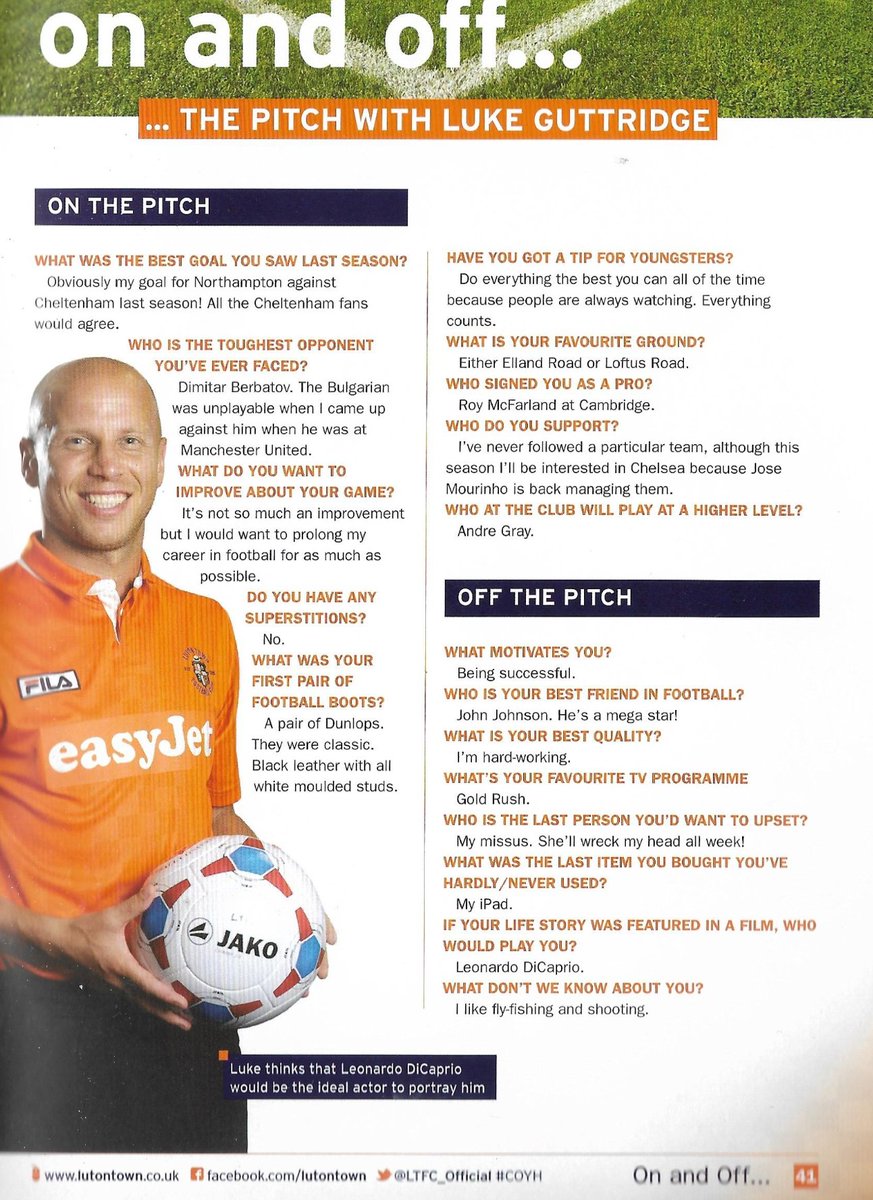 Luke Guttridge (aka Leonardo DiCaprio) interview, August 2013.