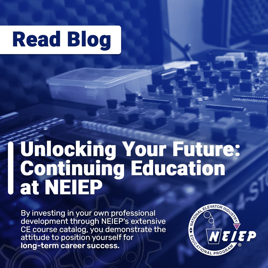 NEIEP educates the industry’s leading Elevator Apprentices and Mechanics throughout their careers with its extensive Continuing Education course catalog. Learn more.
neiep.org/blog/unlocking…

#NEIEP #IUEC #ContinuingEducation #ElevatorIndustry #ElevatorSafety #SafetyTraining