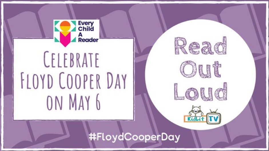 May 6 is #FloydCooperDay! Honor his legacy by sharing his work with young readers through our #ReadOutLoud series in partnership with @CBCBook featuring well-known authors reading their favourite Floyd Cooper books! kidlit.tv/celebrate-floy…