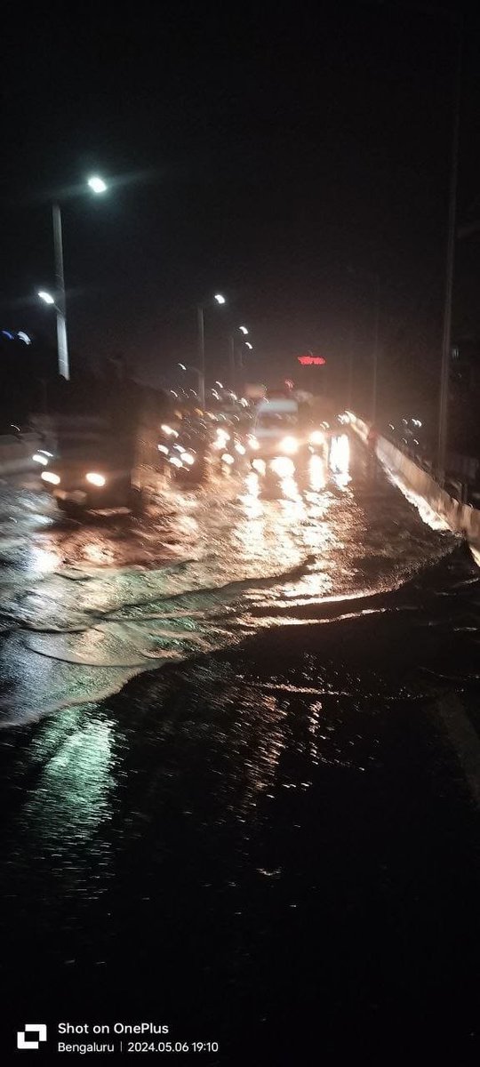 'Traffic advisory'

Slow-moving traffic due to Water logging on Manyata flyover towards Hebbal. Kindly co-operate.