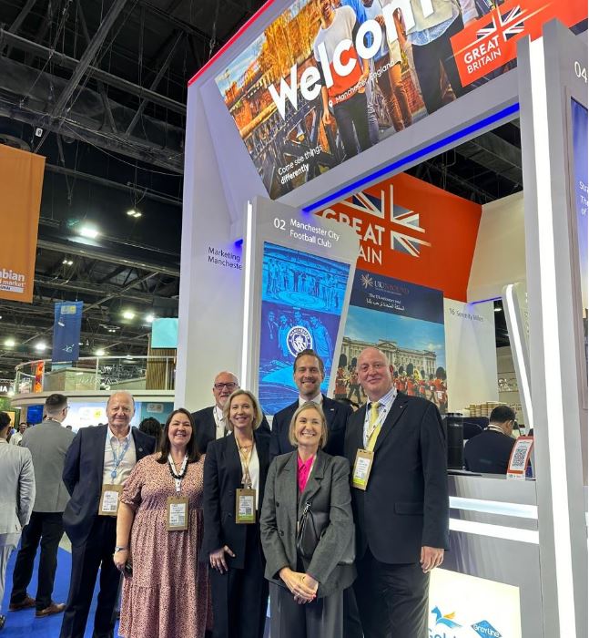 Great to see #UKTourism out in force at @ATMDubai   with 16 businesses from across the 🇬🇧exhibiting at the @UKInbound stand, including @VisitBritain, @ManCity, @ChelseaFC and @marketing_mcr.     

📍European Hall, Stand EU6430, Dubai World Trade Centre
🗓️ 6-9 May 2024

@ukinuae