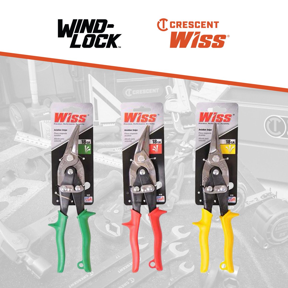 Crescent Wiss Aviation Snips are well-known in the construction
world for representing quality and craftsmanship.
Shop Wiss Snips: buff.ly/4bug8Cd 

#Snips #AviationSnips #Wiss #CrescentWiss #Construction #Tools #Toolsofthetrade #Windlock